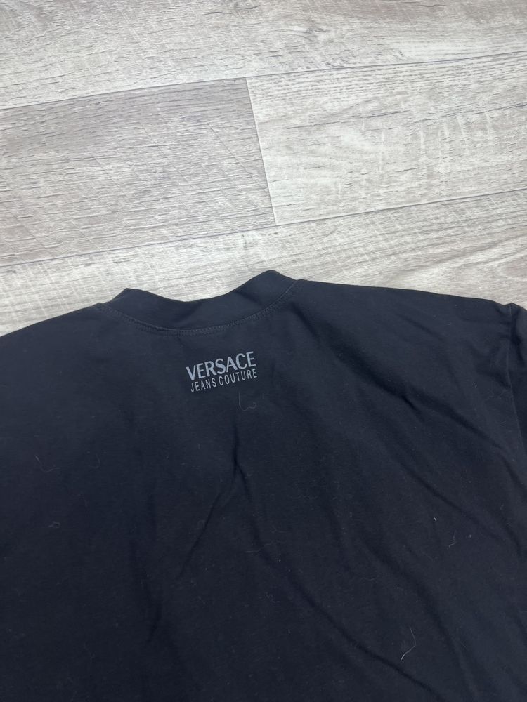 Versace jeans couture футболка M размер чёрная оригинал italy