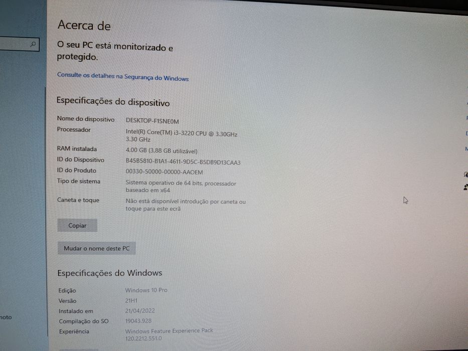 Conjunto computador + periféricos
