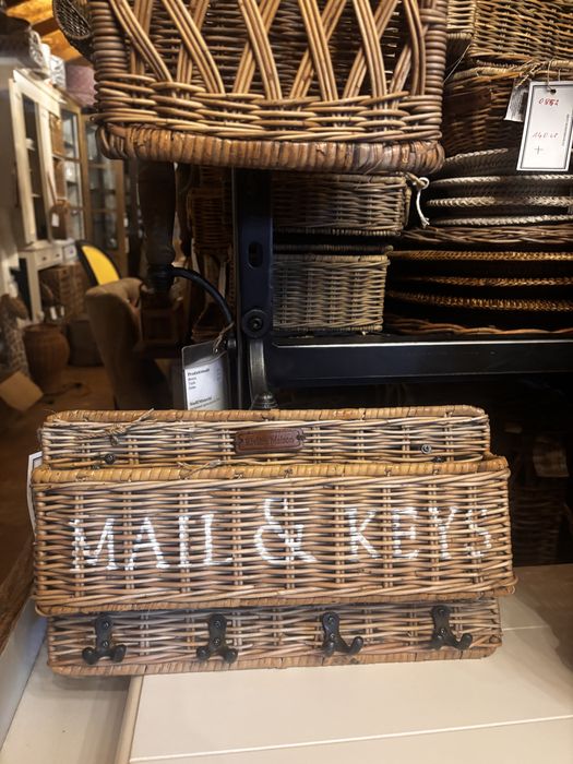 Riviera Maison dekoracyjny rattanowy wieszak na klucze