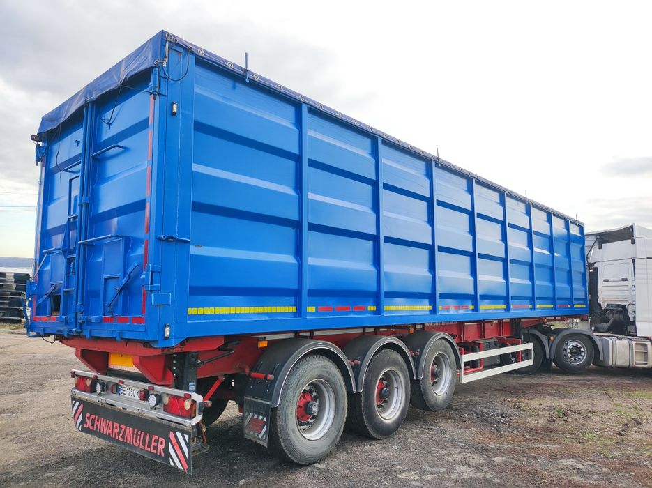 Самоскид контейнеровоз зерновоз заводський полуприцеп 68 кубів