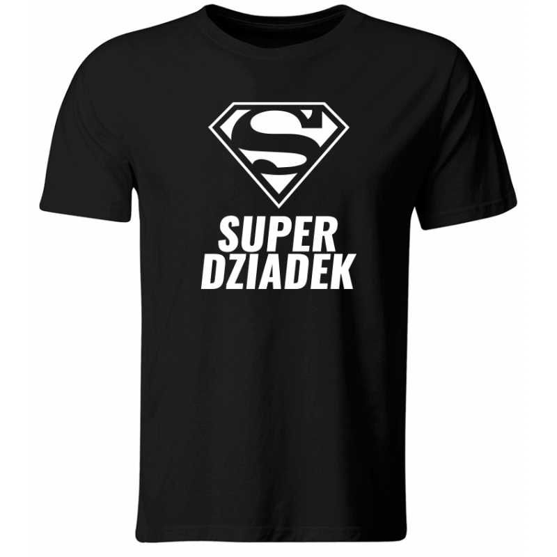 Koszulka Super Dziadek, prezent na Dzień Dziadka, roz. S-XXL (NOWA)