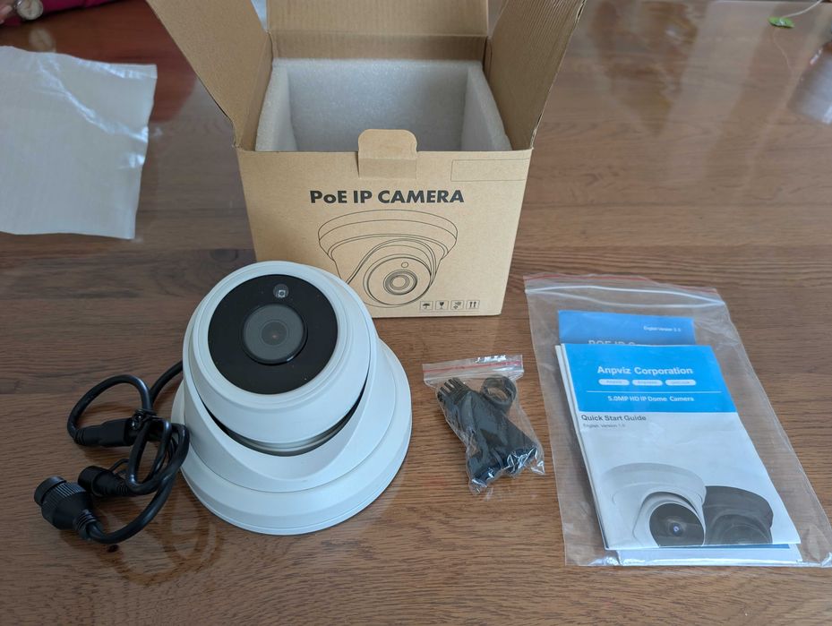 Câmara de segurança IP PoE 5 MP