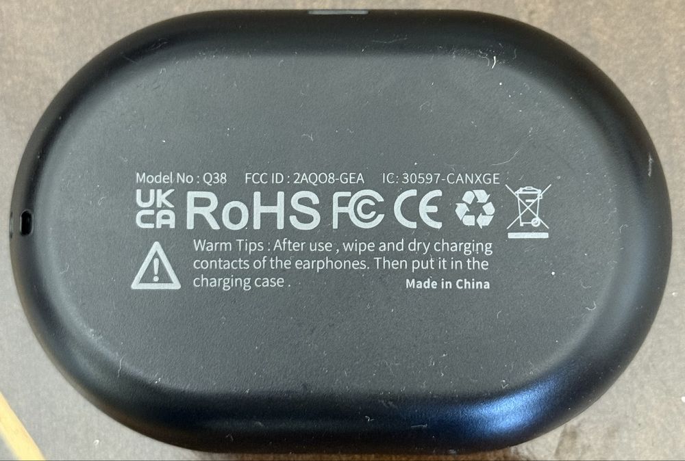 Auricular Rulefiss Q38 True Wireless Earbuds