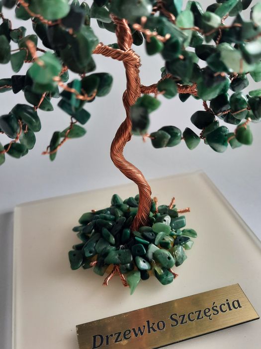 KAMEO Drzewko Jadeit afrykański 14cm (1704) - rękodzieło