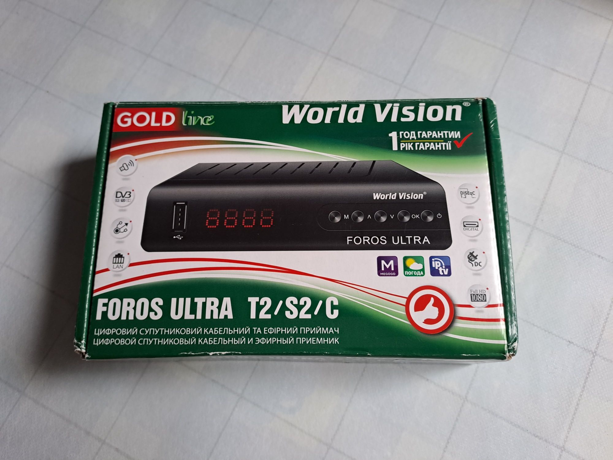 Тюнер World Vision Foros Ultra T2/C/S2
