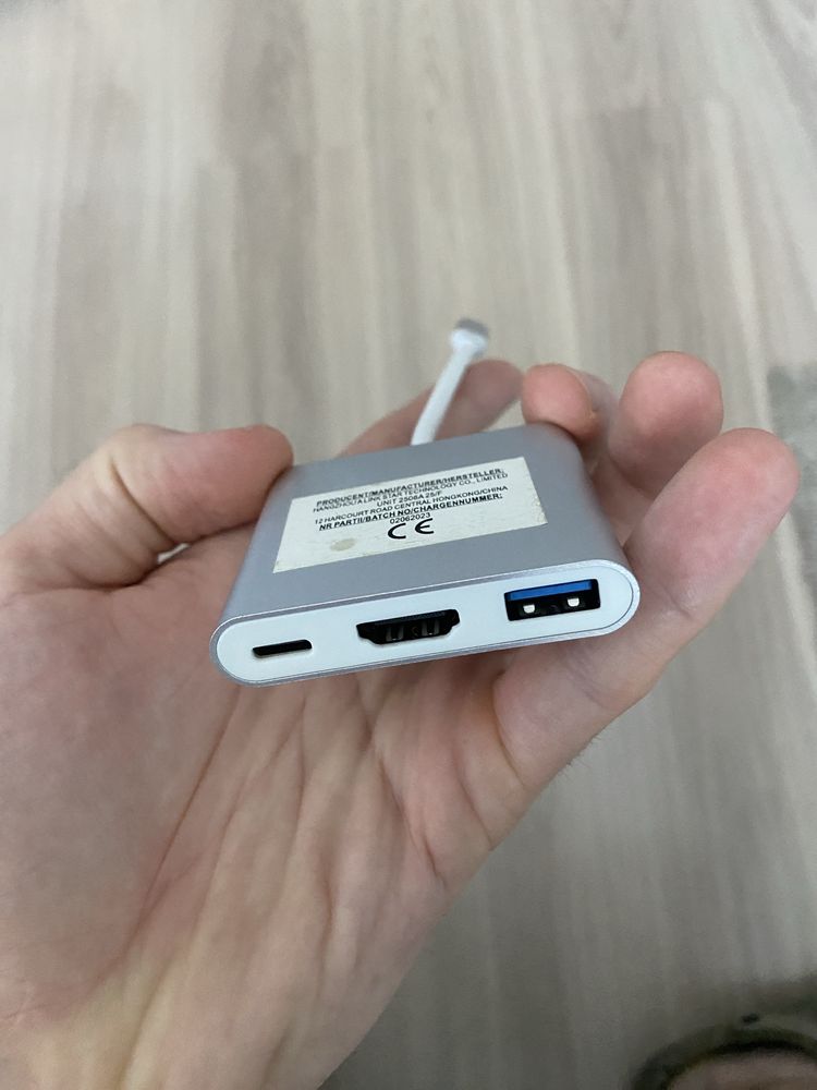 Adapter USB-C (Type-C) do HDMI i USB