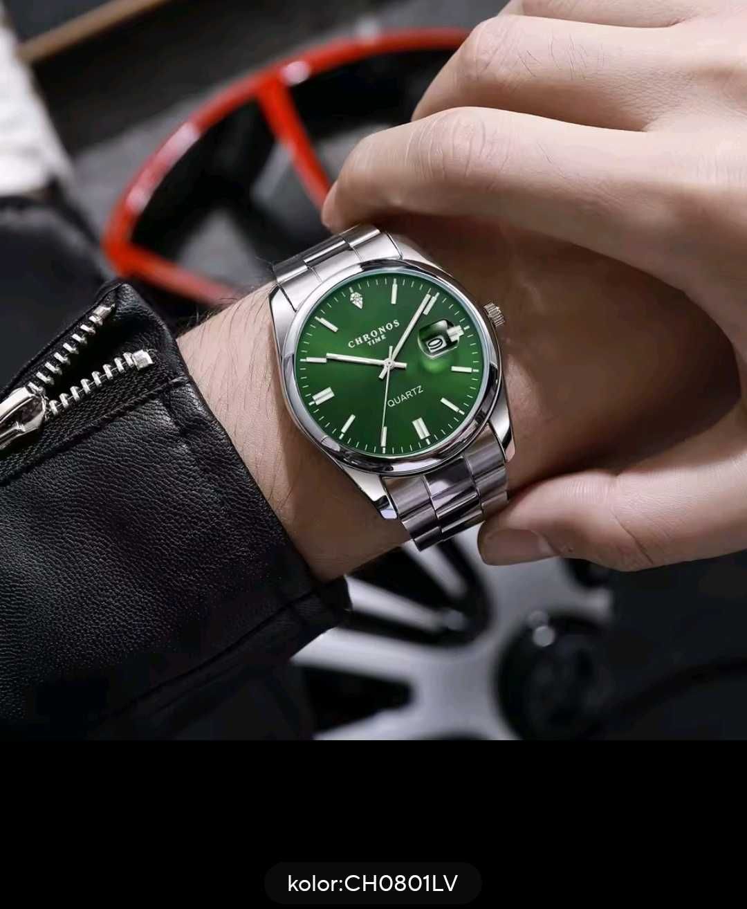 Zegarek analogowy nakręcamy Chronos
