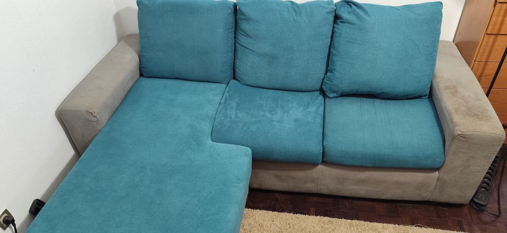 Sofá chaiselong Azul