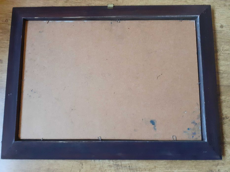 Obraz olejny w drewnianej ramie