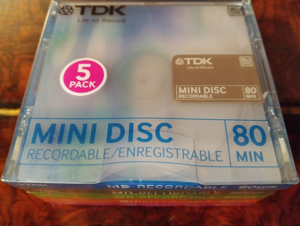Мини Диск/Мini Disc (NEW!) =TDK MD-Recordable 80 min= (5шт)