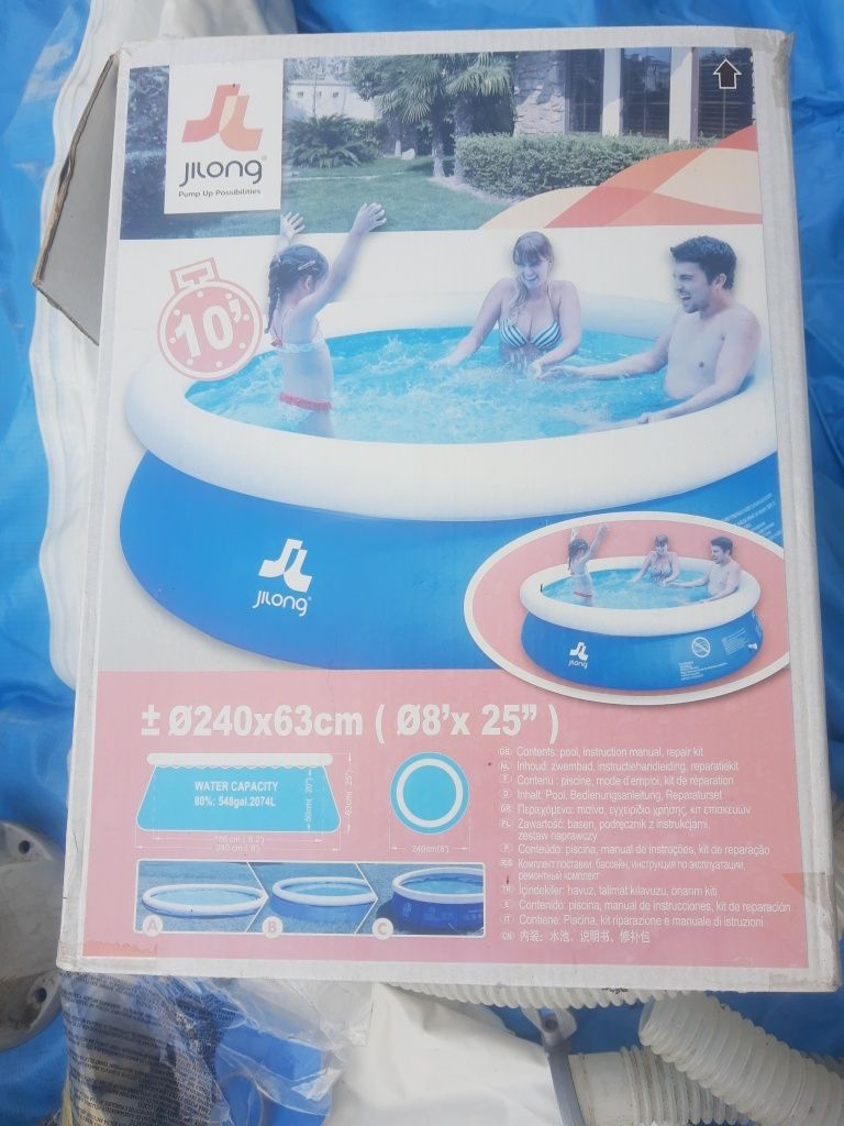Basen ogrodowy plus dwie pompy,plywak
