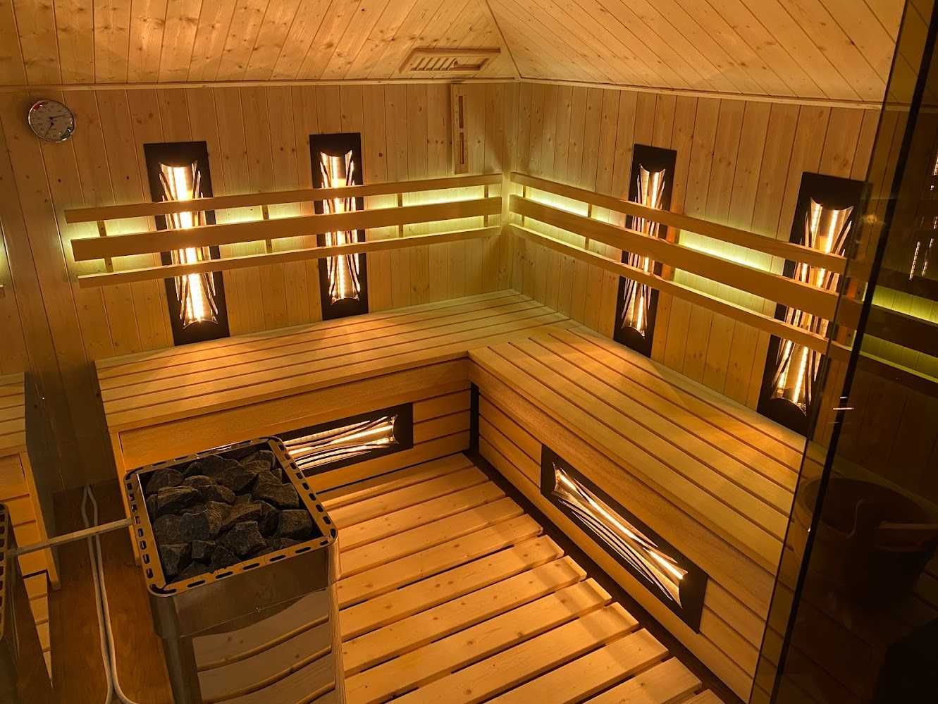 Sauna wewnętrzna Sauna na wymiar fińska, sucha, mokra, combi, infrared