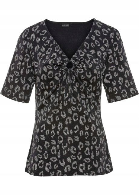 B.P.C bluzka w cętki strukturalne 32/34.