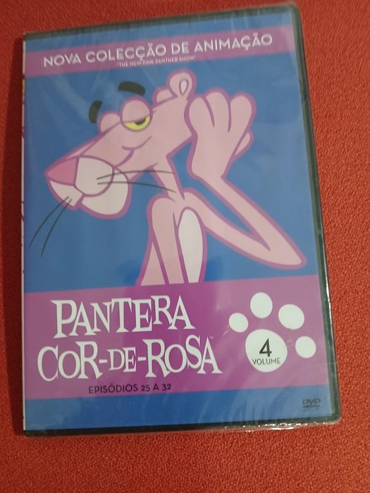 Colecção de animação pantera -cor-rosa 12 livros.