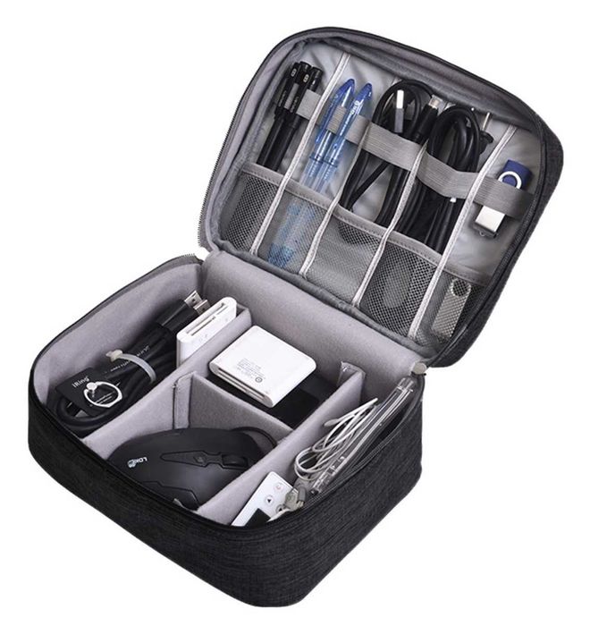 NOWE! Organizer torba na kable przewody ładowarki dyski akcesoria