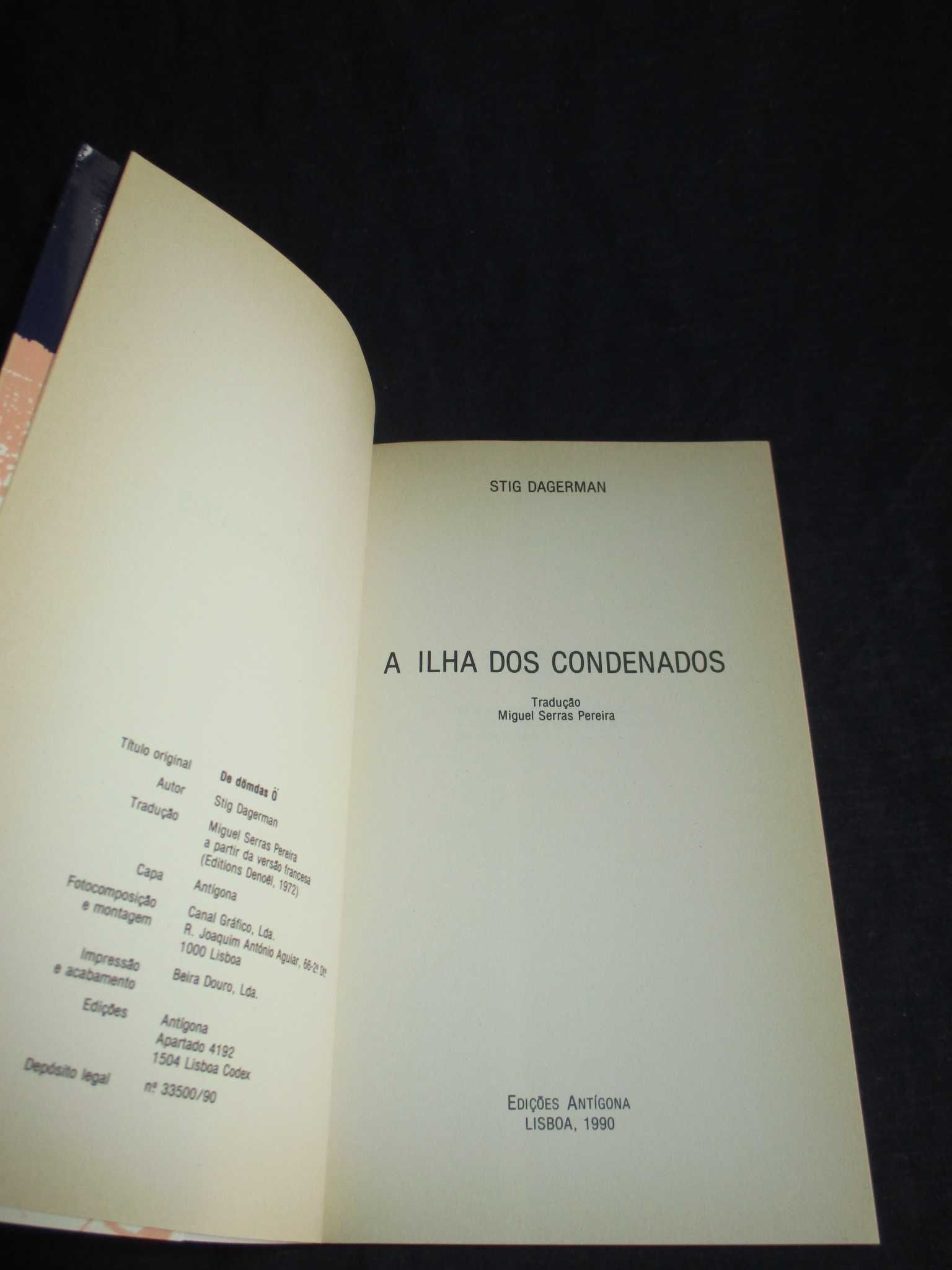 Livro A Ilha dos Condenados Stig Dagerman