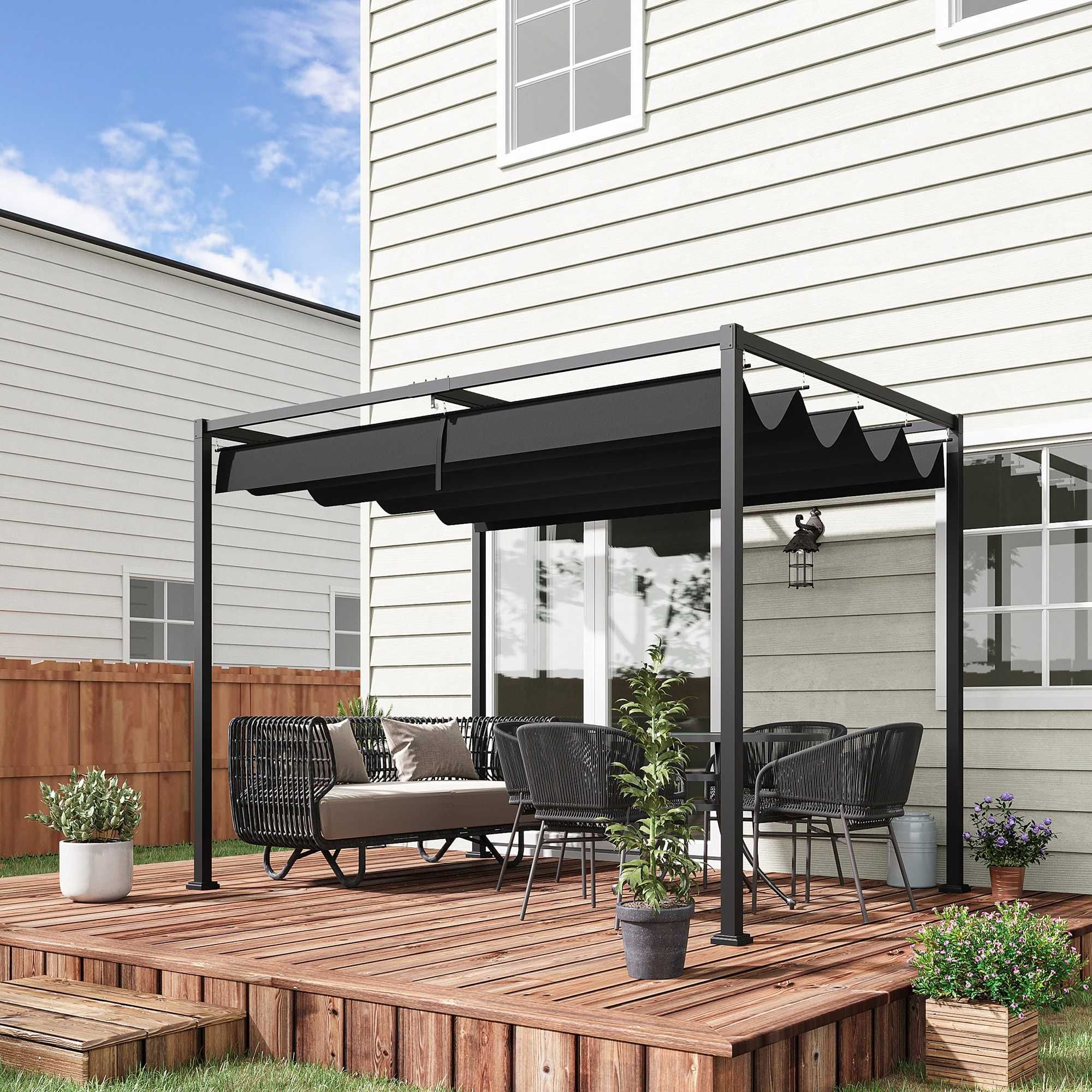 Pergola metal PERGOLA Outsunny 222 x 298 x 213cm