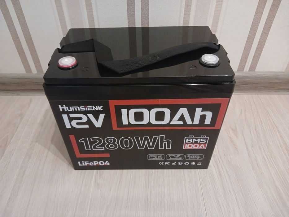 Акумулятор HUMSIENK 12V 100Ah LiFePO4, EVE Grade-A (новий)