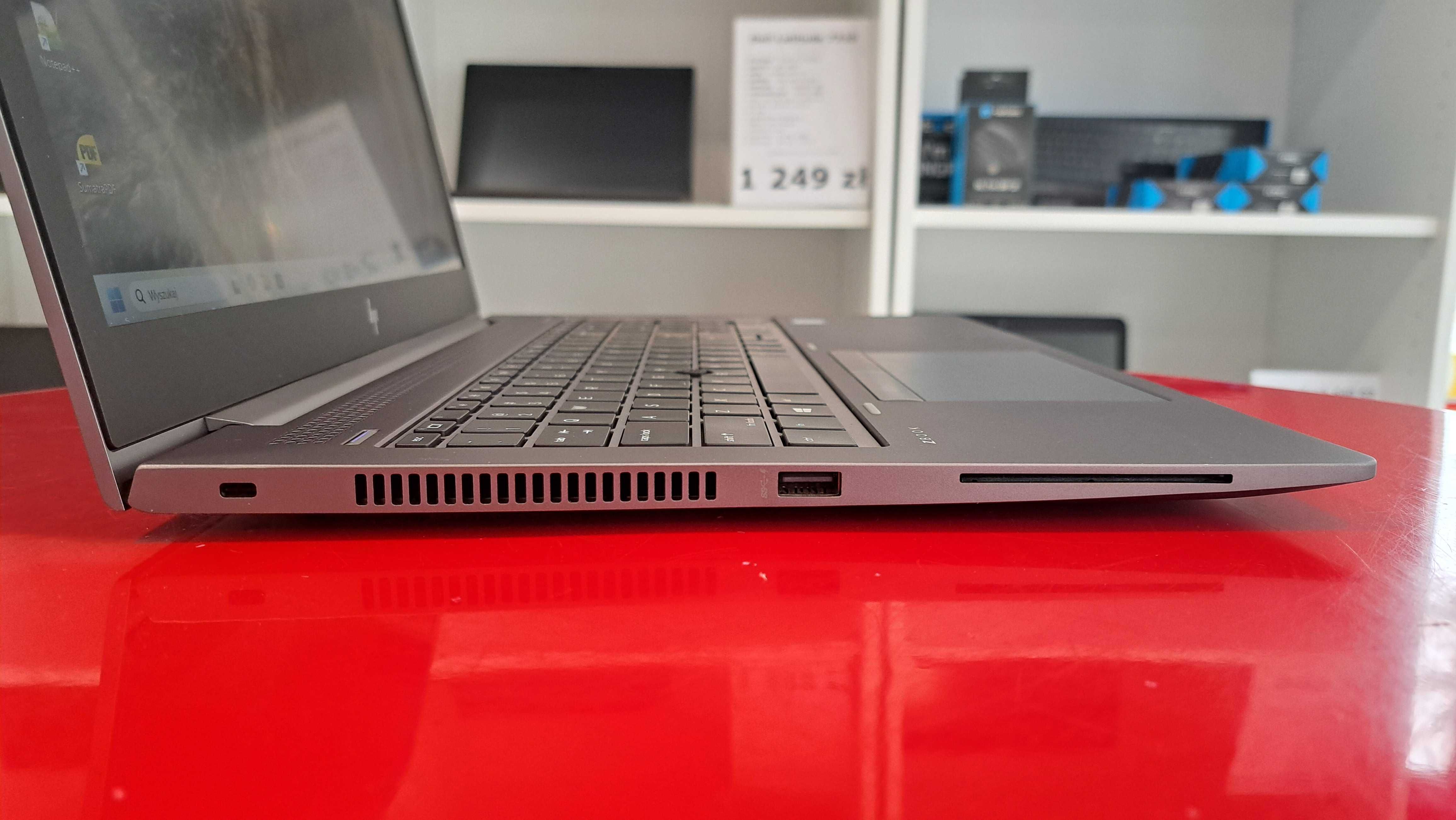 Laptop HP ZBook 15u G6 15" i7-8665u 35GB/512SSD Win11 FullHD IPS GW FV