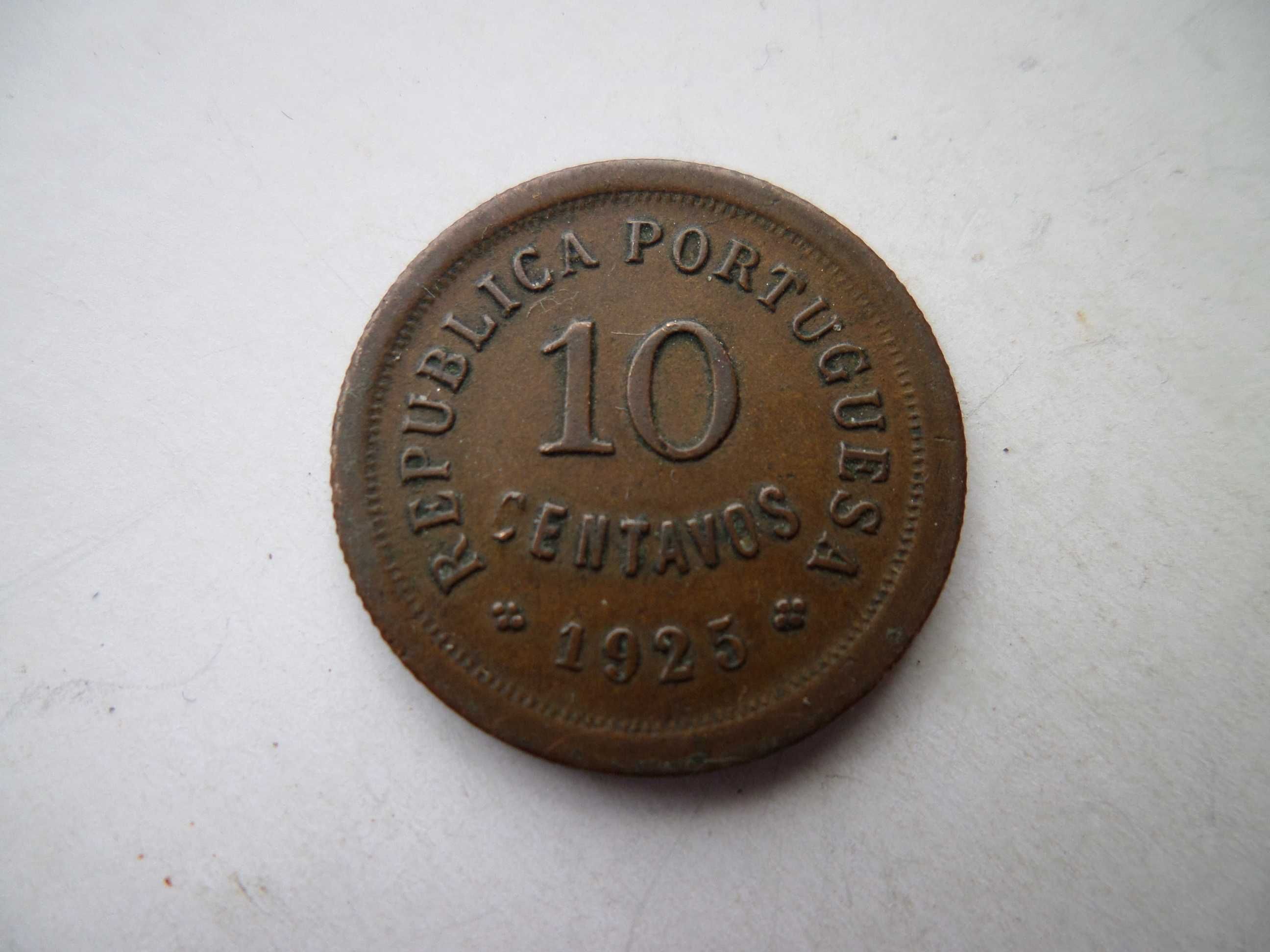 Moeda Republica Portuguesa: 10 Centavos 1925