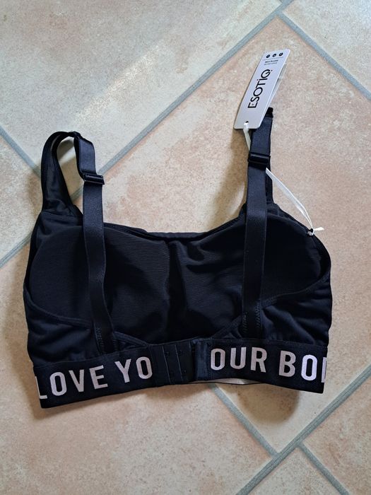 Nowy, Komplet sportowy ESTOIQ, TOP/BIUSTONOSZ + Leginsy M