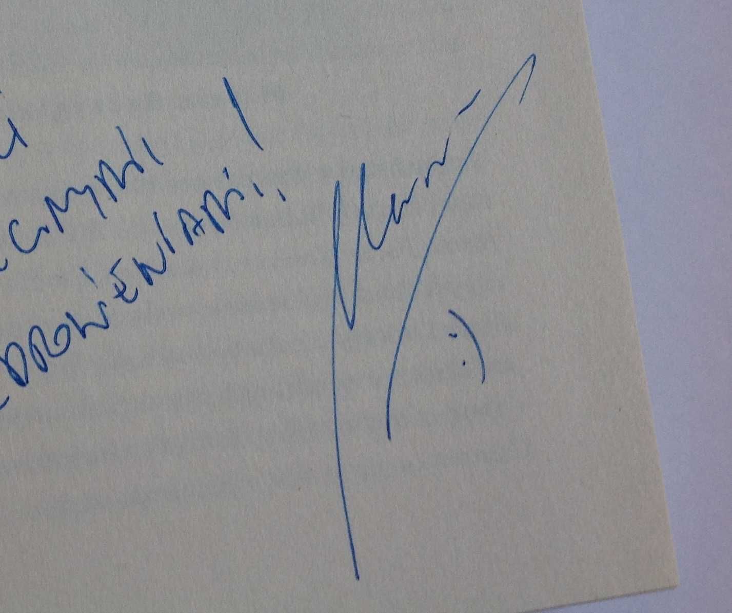 Marcin Szczygielski Za niebieskimi drzwiami z autografem