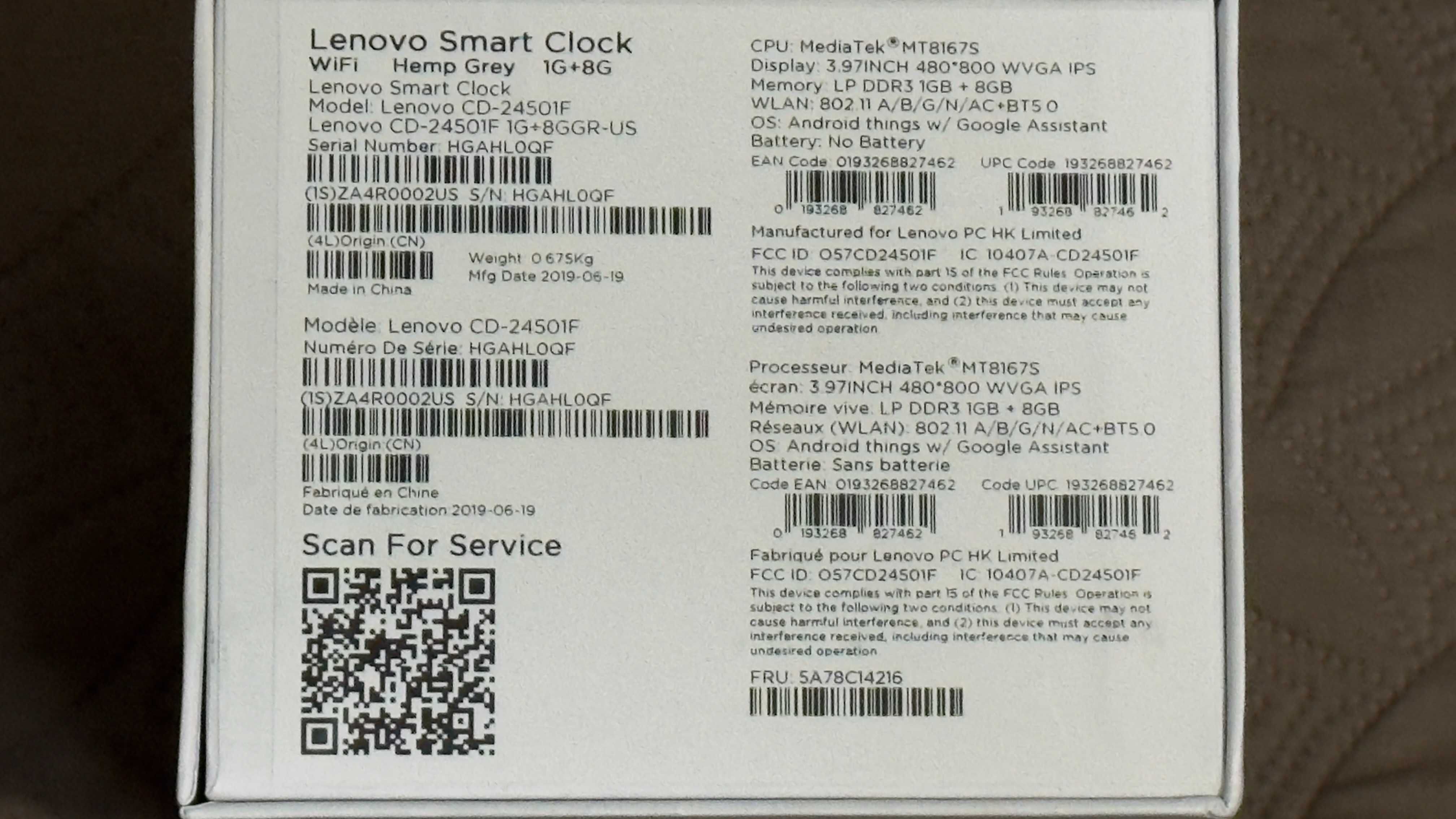 Lenovo CD-24501F Smart Clock