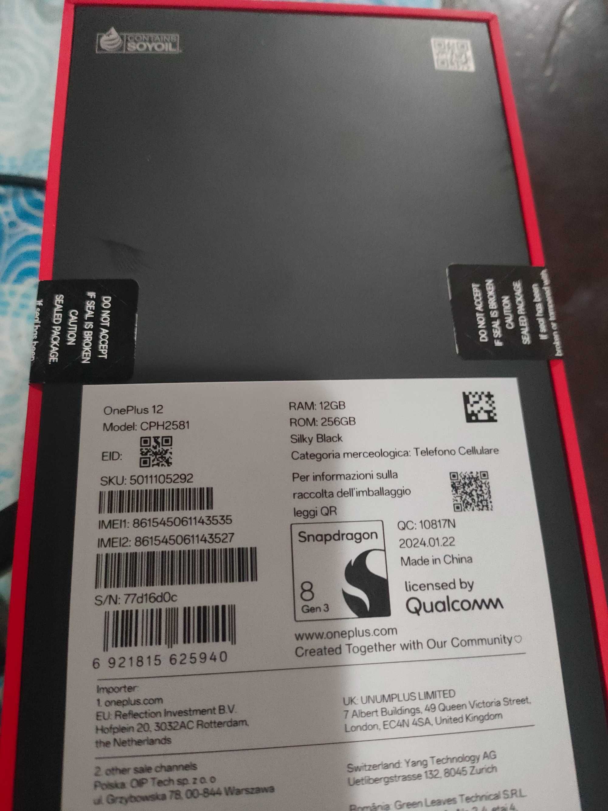 oneplus 12 12 ram 256 gb