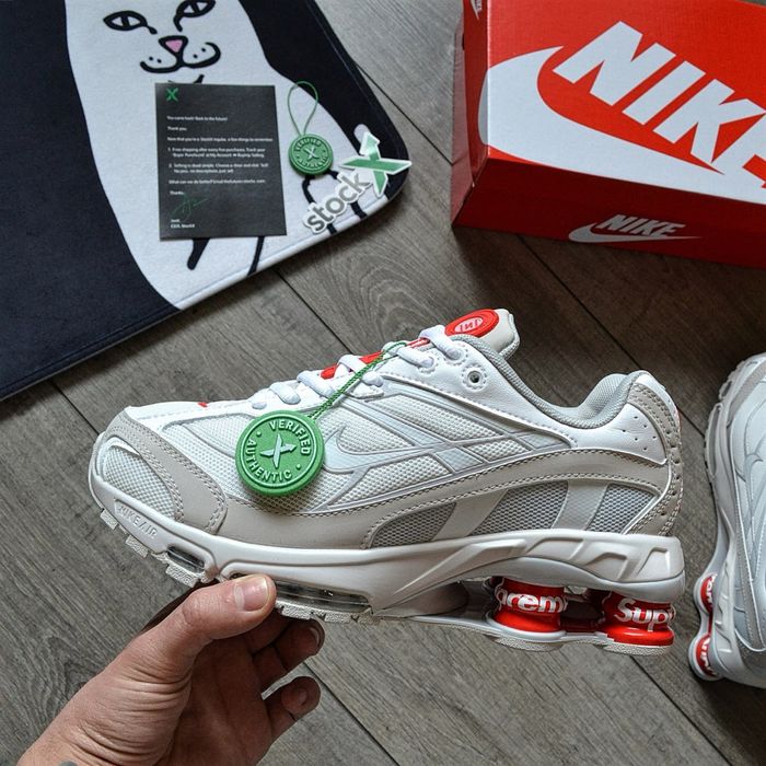 !РОЗПРОДАЖ! Nike x Supreme Shox Ride 2 SP White 40 41 42 43 44 45