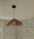 Nowoczesna lampa wisząca 45 cm Sufitowa Boho Pleciony klosz E27