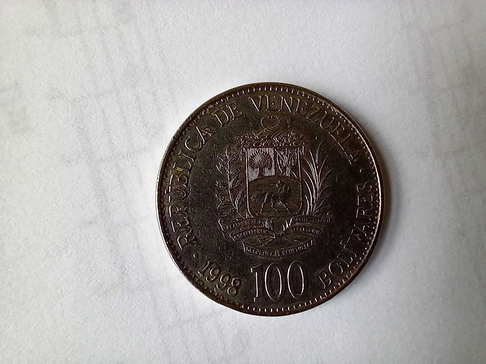 Moneta Wenezuela - 100 boliwarów 1998 /2/