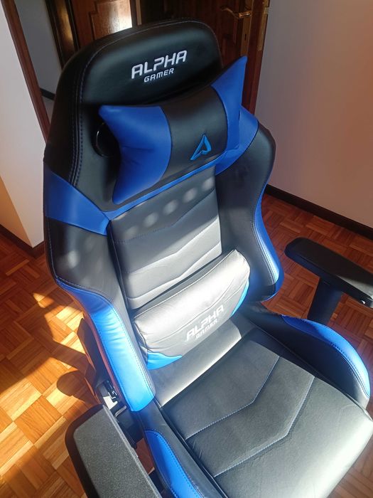 Cadeira Gaming - Alpha Gamer Gamma Preta e Azul