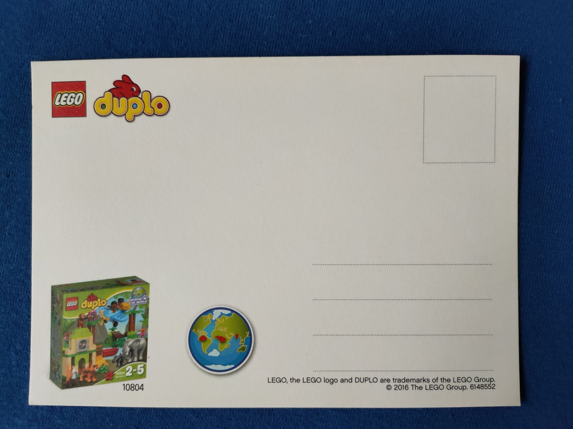 Kartki pocztowe LEGO Duplo
