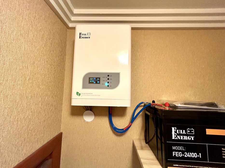 6кВт‼️24 220В Зарядная станция для дома квартиры гибридный инвертор