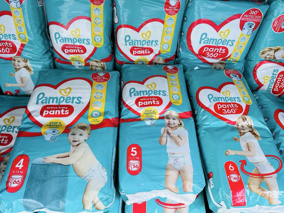 Трусики памперс pampers 4,5,6 щенячий патруль 5,6 підгузки памперси
