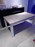 Mesa 160x90 extensível até 240x90 em madeira clara