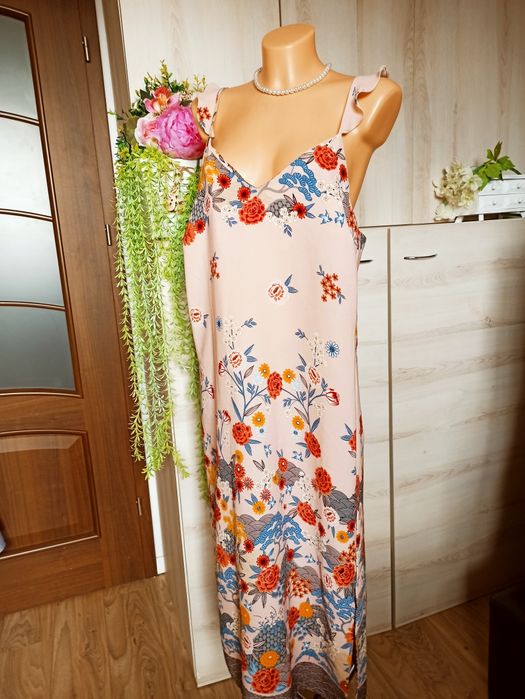 Sg Urocza letnia sukienka 40 , L sukienka Midi na ramiączkach 40