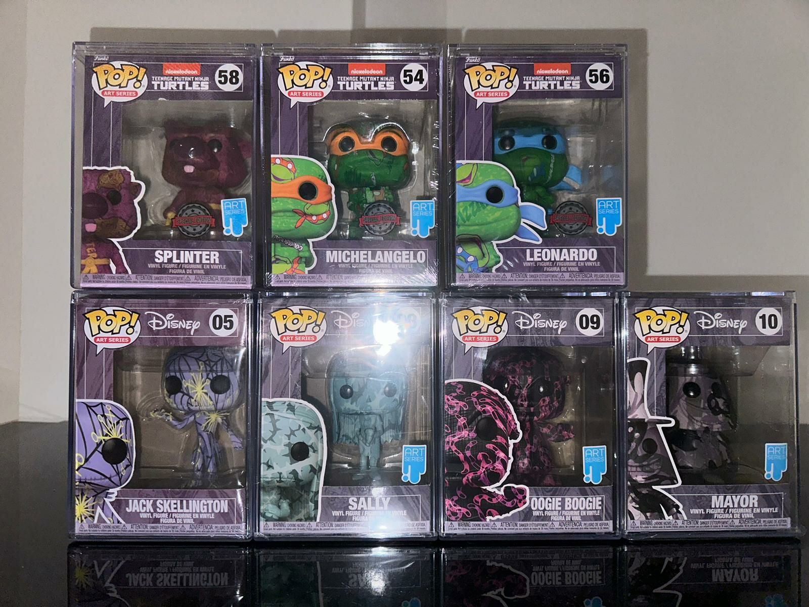 Coleção Funko POPs Rocks e Art Series