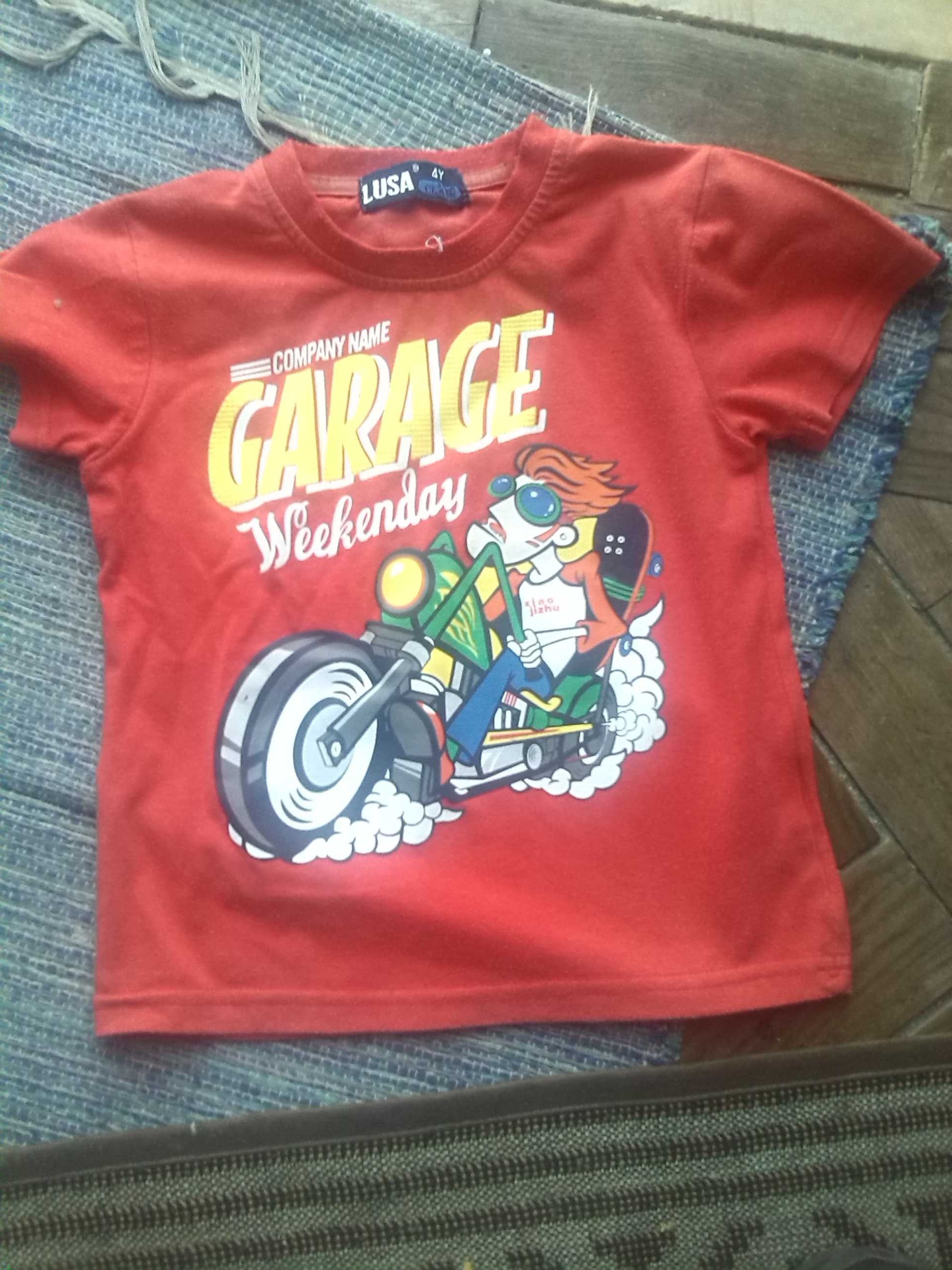 T-shirt motoqueiro menino 4 anos-portes grátis