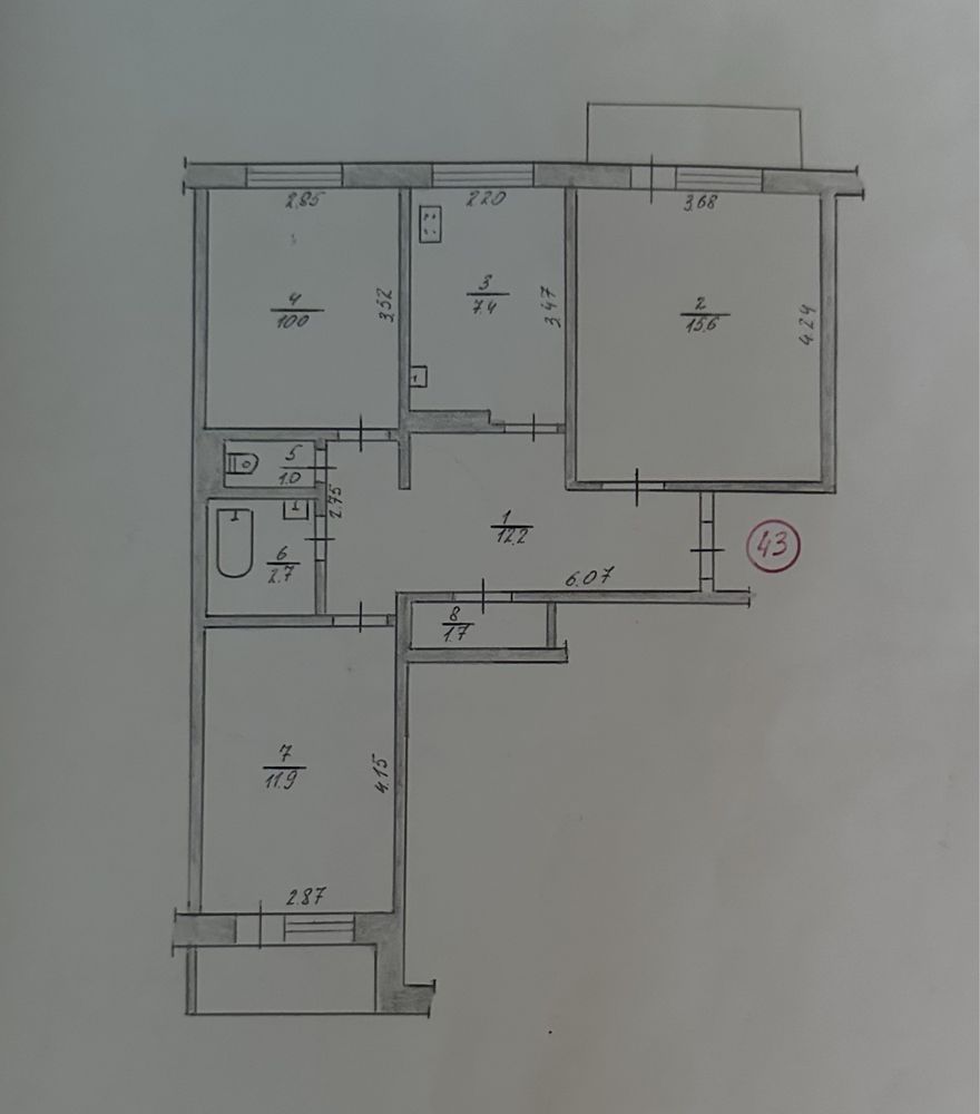 Продам 3-к квартиру в центрі з автомномним опаленням