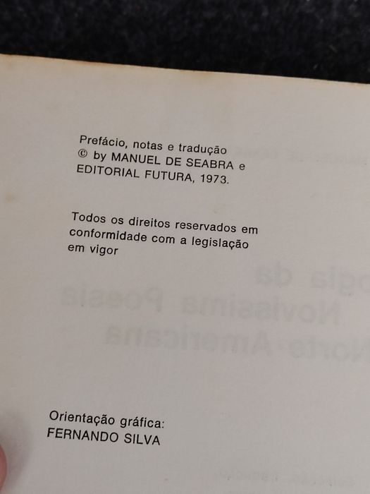 Antologia da Novíssima Poesia Norte Americana - Manuel de Seabra