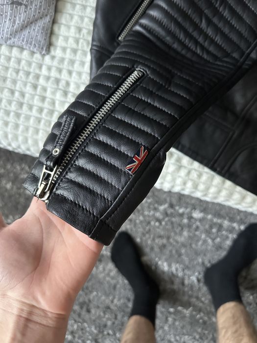 Вінтажна шкіряна куртка(жіноча) Байкерска