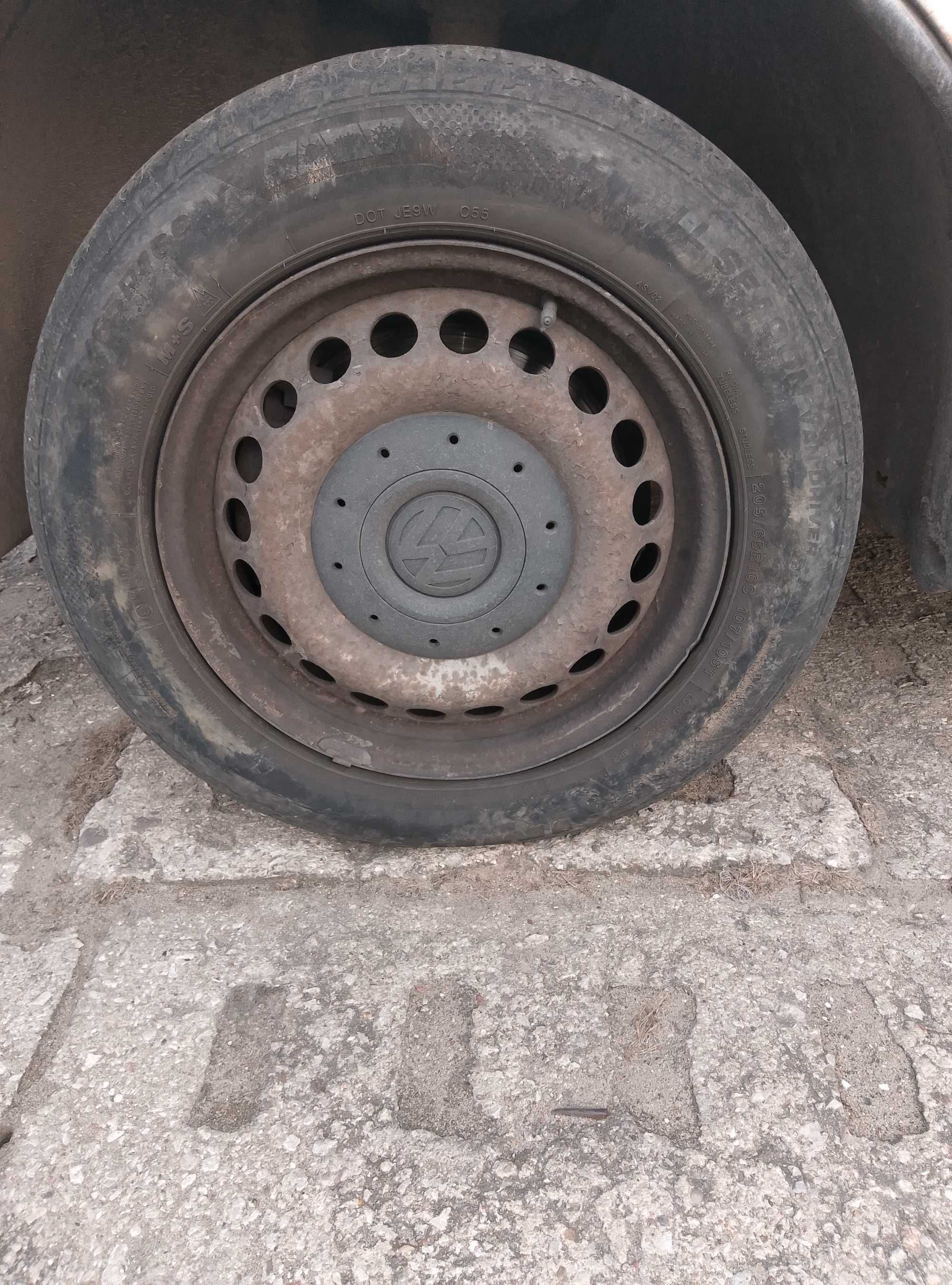 FELGA STALOWA R16 R 16 KOŁO OPONA transporter t5 części komplet 4 szt