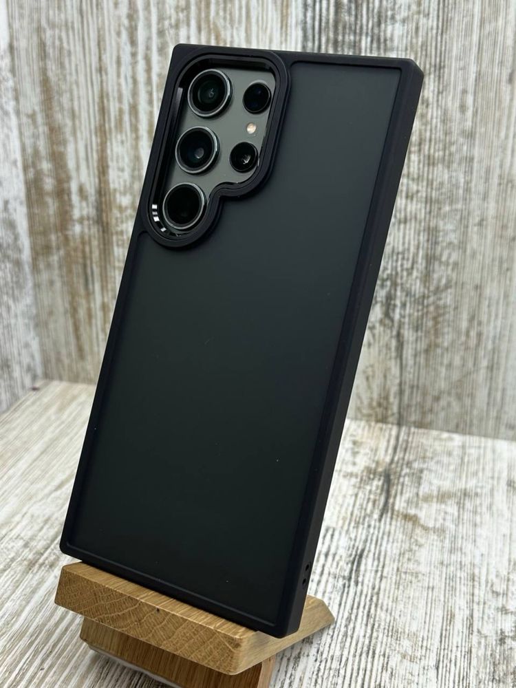Чехол ударостойкий Matt Bezel на Samsung S24 Ultra/ S23 Ultra/ S24