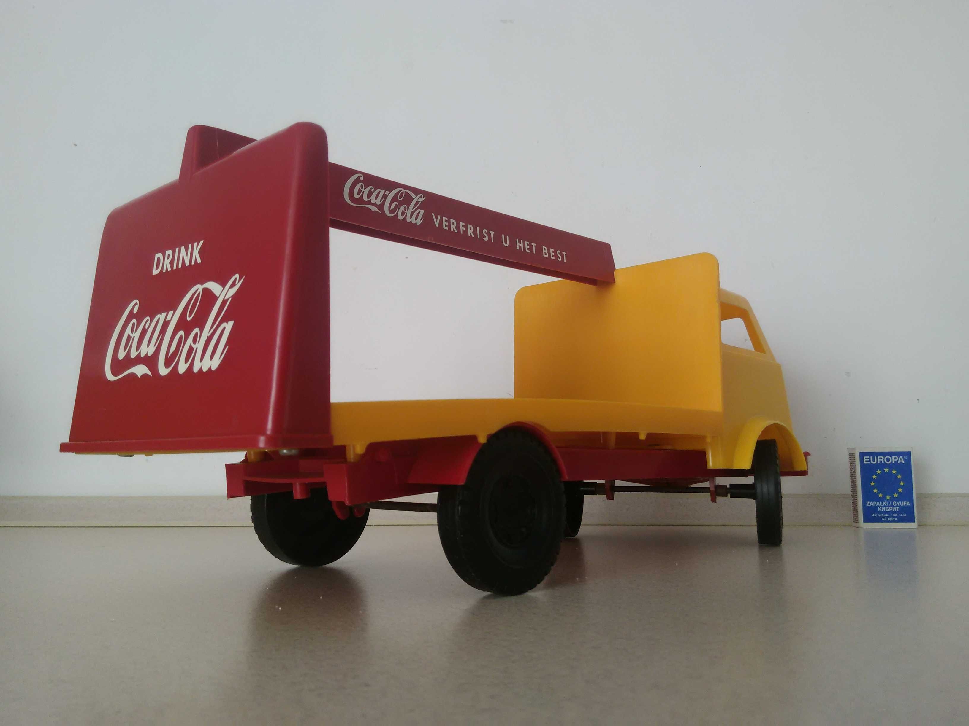 stara zabawka PRL retro auto ciężarówka Coca-Cola USA zabytek czz