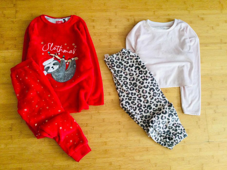 9-10 р., Primark флісова піжама з Лінивцем та велюрова Анімалістична