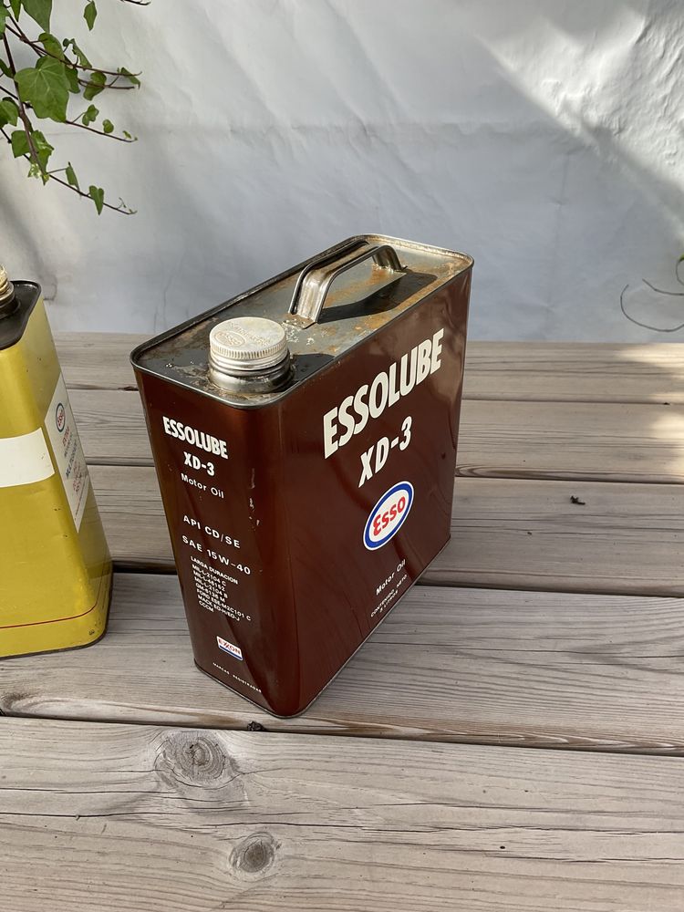 Latas oleo Esso vintage