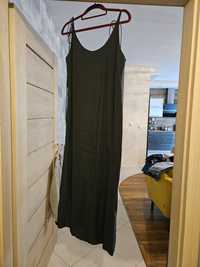 Sukienka letnia midi Zara r M z rozcięciami po bokach czarna