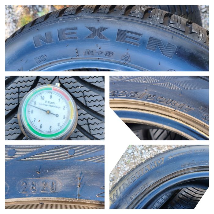 Opony Zimowe Nexen 225/50/17 dot2820  Jak nowe
