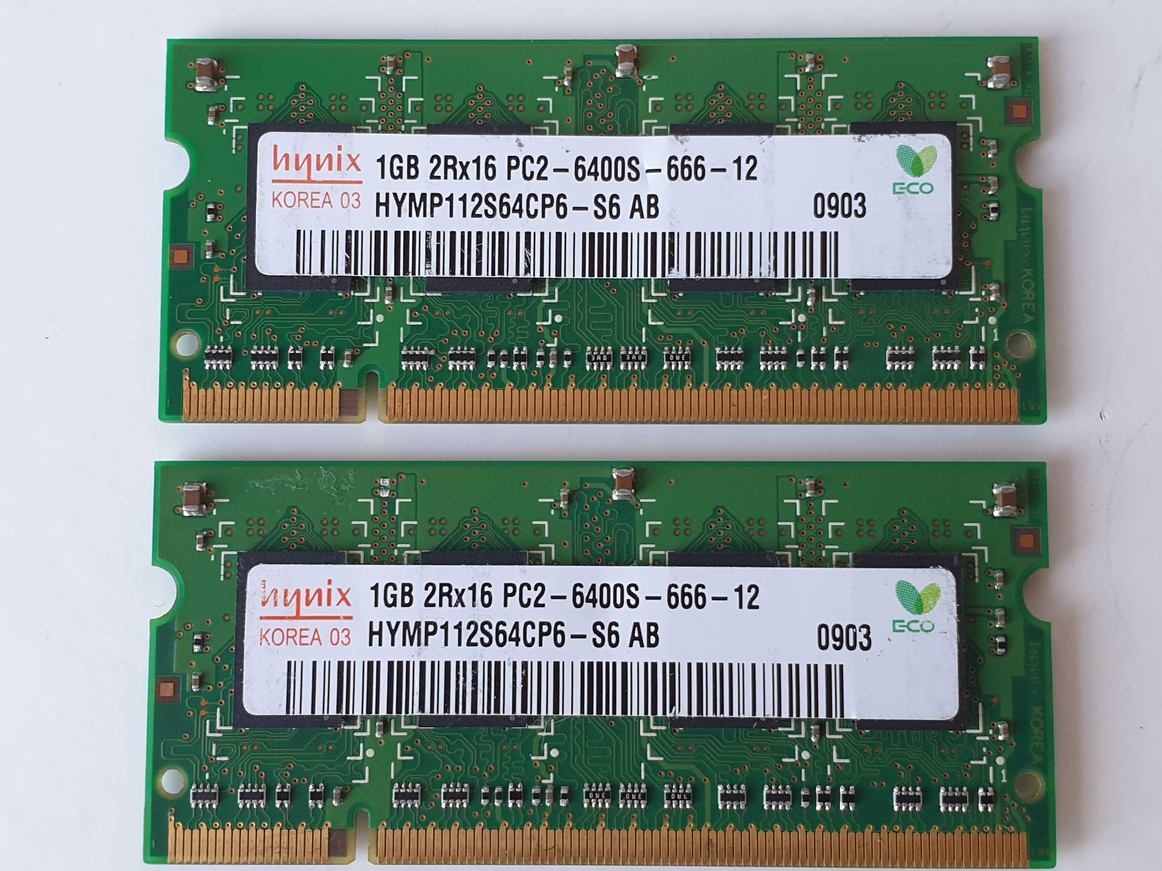 hynix 1GB 2Rx16 PC2 6400S 666 12 DDR2 пара